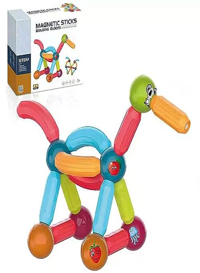Toy Vibes Magnetic Sticks Building Blocks Toys 26 pcs Toy Game for Kids - Image 2